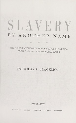 the book slavery by another name