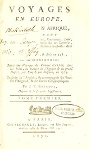 Cover of: Voyages en Europe, en Asie et en Afrique ... commenc©♭s en 1777, et finis en 1781 by William Macintosh