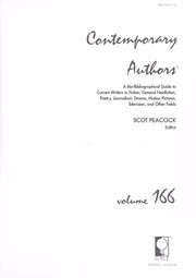 Cover of: Contemporary Authors, Vol. 166 by Scot Peacock