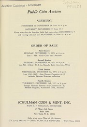 Cover of: Public coin auction | Schulman Coin & Mint, Inc