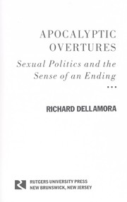 Cover of: Apocalyptic overtures: sexual politics and the sense of an ending