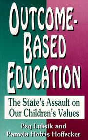 Cover of: Outcome-based education | Peg Luksik