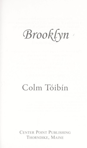 Brooklyn by Colm Tóibín