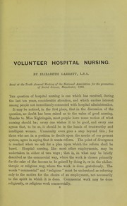 Cover of: Volunteer hospital nursing