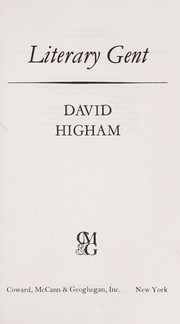 Cover of: Literary gent by David Higham