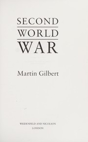 Cover of: Second World War by Martin Gilbert