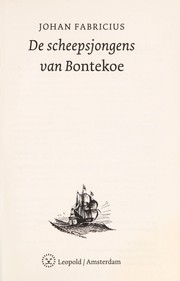 Cover of: De scheepsjongens van Bontekoe