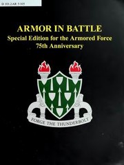 Cover of: Armor in battle: special edition for the Armored Force 75th anniversary