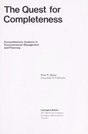 Cover of: The quest for completeness by Peter W. House