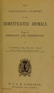 Cover of: The comparative anatomy of the domesticated animals