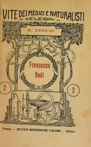 Cover of: Francesco Redi by M. Cardini