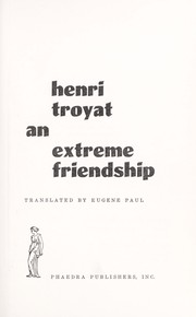 Cover of: An extreme friendship