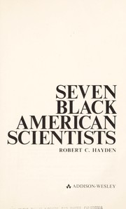 Cover of: Seven Black American scientists by Robert C. Hayden