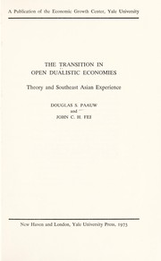 Cover of: The transition in open dualistic economies: theory and Southeast Asian experience