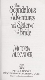 Cover of: The scandalous adventures of the sister of the bride