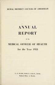 Cover of: [Report 1953]