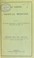 Cover of: An address on tropical medicine delivered at the Eighth International Congress of Hygiene and Demography, Budapest, 1894