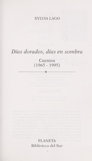Cover of: Días dorados, días en sombra: cuentos, 1965-1995