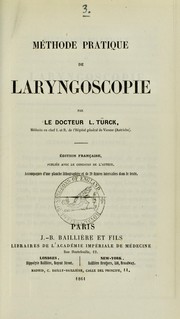 Cover of: M©♭thode pratique de laryngoscopie
