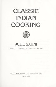 Cover of: Classic Indian cooking