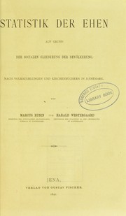 Cover of: Statistik der Ehen by Marcus Rubin
