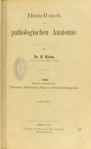 Cover of: Handbuch der pathologischen Anatomie