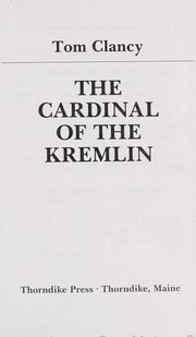 Cover of: The cardinal of the Kremlin [large print] by 