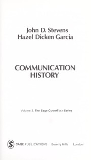 Cover of: Communication history