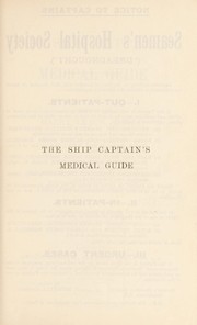 Cover of: The ship captain's medical guide