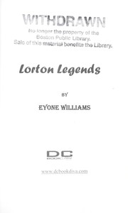 Lorton legends by Eyone Williams