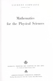 Cover of: Mathematics for the physical sciences.