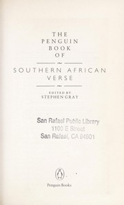The Penguin book of southern African verse by Gray, Stephen