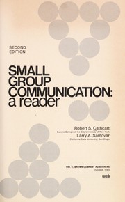 Cover of: Small group communication: a reader