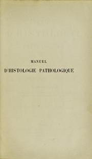 Cover of: Manuel d'histologie pathologique