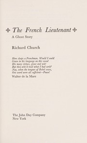 Cover of: The French lieutenant; a ghost story