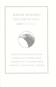 Cover of: Master Richard's Bestiary of love and response by Richard de Fournival