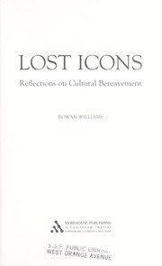 Cover of: Lost icons: reflections on cultural bereavement