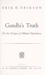 Cover of: Gandhi's truth: on the origins of militant nonviolence.