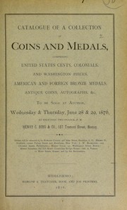 Cover of: Catalogue of a collection of coins and medals | Birch, Thomas & Son
