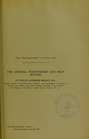 Cover of: The general practitioner and deaf mutism