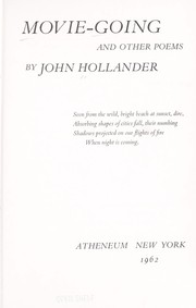 Cover of: Movie-going, and other poems. by John Hollander