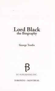 Cover of: Lord Black: the biography