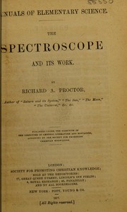 Cover of: The spectroscope and its work