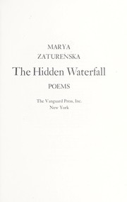 Cover of: The hidden waterfall: poems.