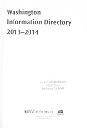 Cover of: Washington information directory, 2013-2014 | John Martino