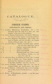 Cover of: Catalogue of a small collection of ancient coins ... by Strobridge, W.H.