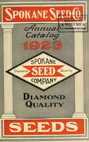 Cover of: Annual catalog 1923: diamond quality seeds