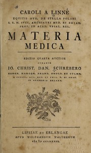 Cover of: Caroli a Linn©Œ, ... Materia medica by Carl Linnaeus