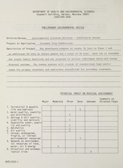 Cover of: Preliminary environmental review, Pleasant View Subdivision in Dawson County by Joseph A. Strasko