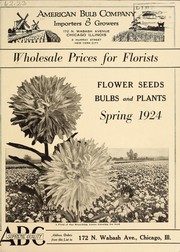 Cover of: Wholesale prices for florists: flower seeds, bulbs and plants : spring 1924